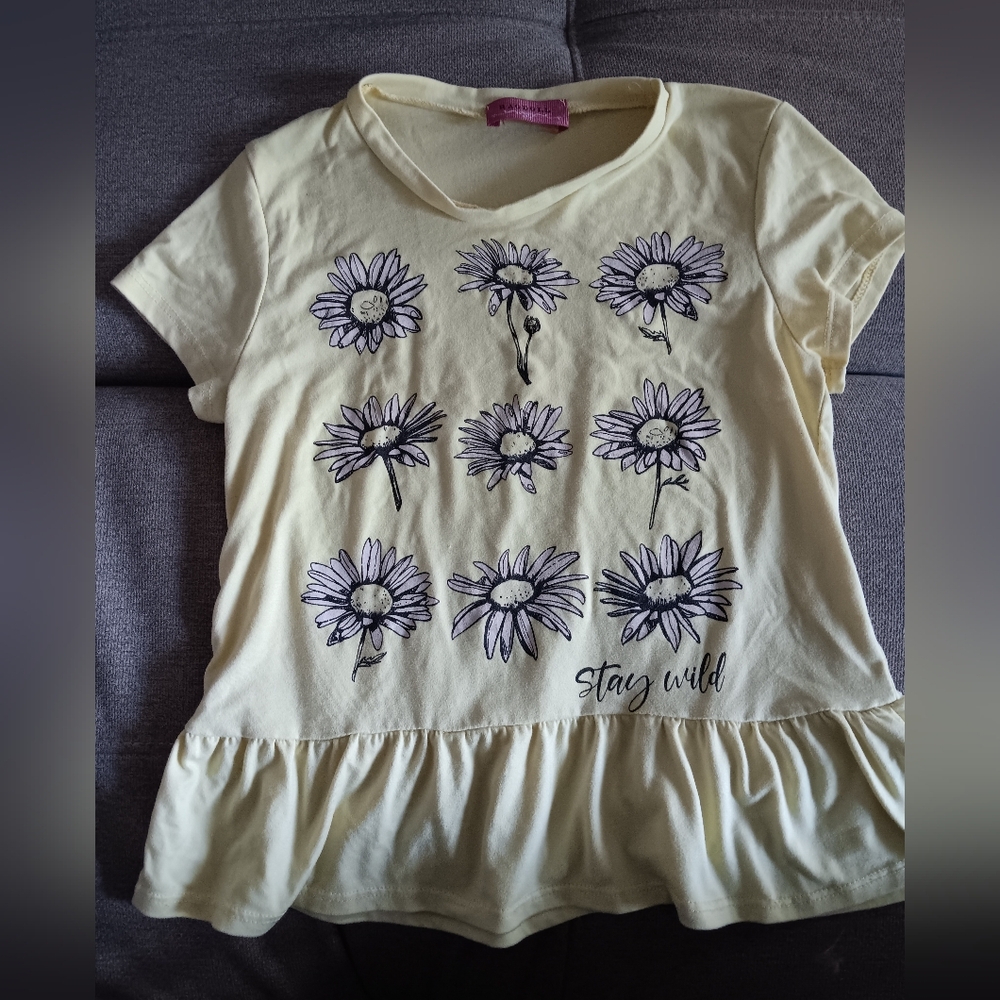 💛Short Sleeve Sunflower Tunic Tee